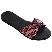 Havaianas You St. Tropez Mesh Flip Flop Sandal Black 39/40 Brazil US Mens 7/8, Womens 9/10 M