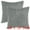 Grey/Brown, variant on Unique Bargains 4 Pcs Checkered Faux Fur Plush Throw Pillow Covers Home Decor Pillowcases Grey 12" x 20"