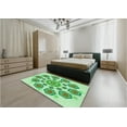 thumbnail image 4 of Ahgly Company Indoor Square Patterned Jade Green Area Rugs, 3' Square, 4 of 6