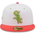 thumbnail image 2 of Men's New Era White/Coral Chicago White Sox 2003 MLB All-Star Game Strawberry Lolli 59FIFTY Fitted Hat, 2 of 6