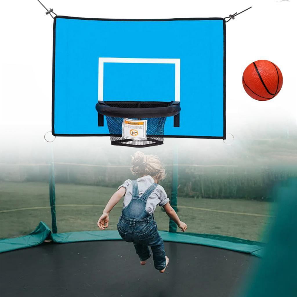 DimyFew Basketball Hoop Tether for Trampolines Universal Baseboard Adjustable Connecting Blue 69cmx48cm