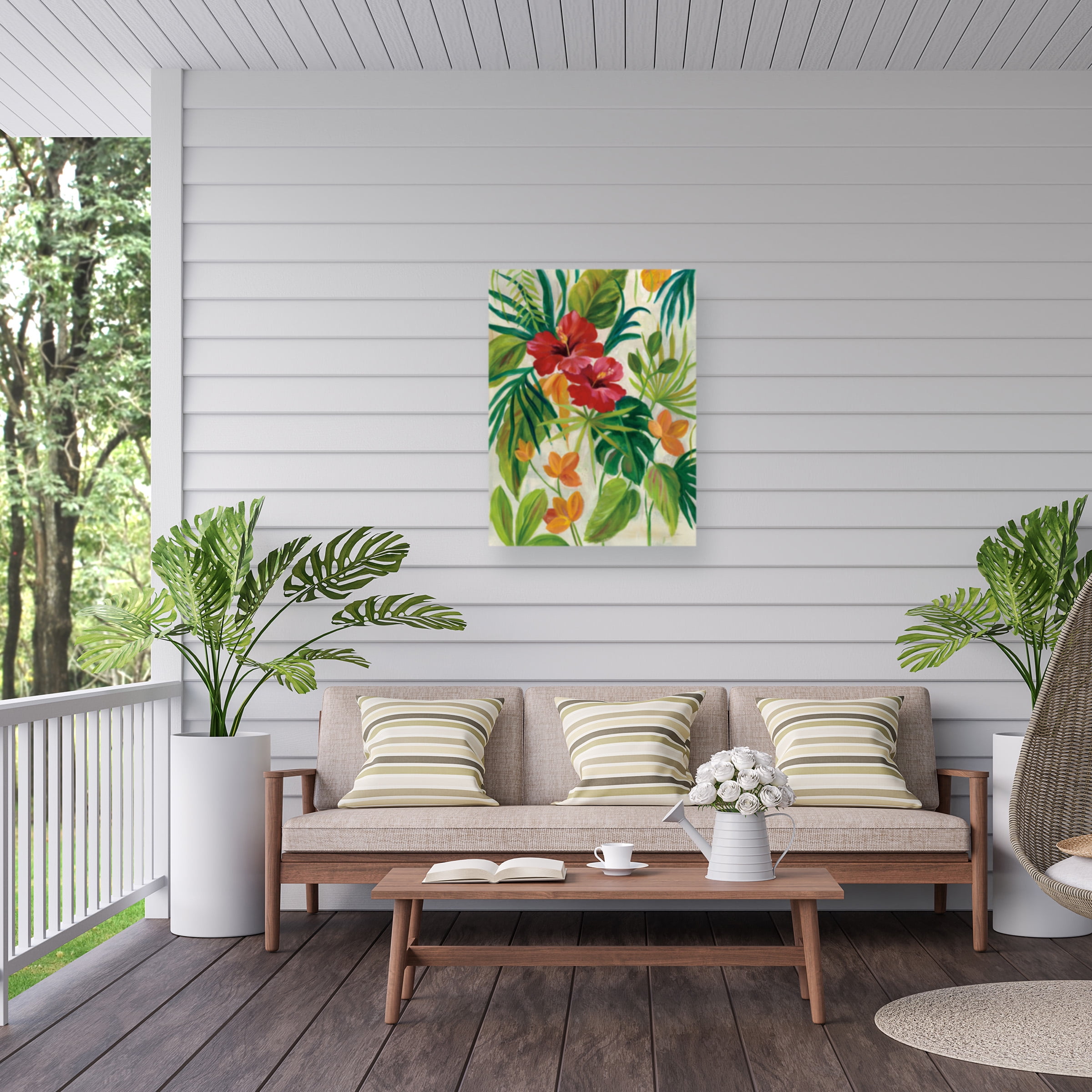 Silvia Vassileva 'Tropical Jewels II v2' Outdoor Canvas 32x22