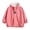 Pink, variant on Girls Windbreaker Jacket Lightweight Wind and Water Resistant Insulated Outerwear Girls Thin Fleece Jacket with Elastic Cuff