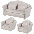 thumbnail image 1 of BESTYASH 3Pcs Mini Couch Model Sofa Wood Furniture For Study Room Decorative Accessories, 1 of 7
