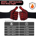 thumbnail image 2 of Guante para Barbacoa, Guantes Resistentes al Calor Hasta 800°C Guantes de Horno Antideslizantes Universales Resistentes al Calor para Barbacoa Parrilla Horno Cocina y Chimenea [1 Par] esquí esquí Gafas de esquí, 2 of 3