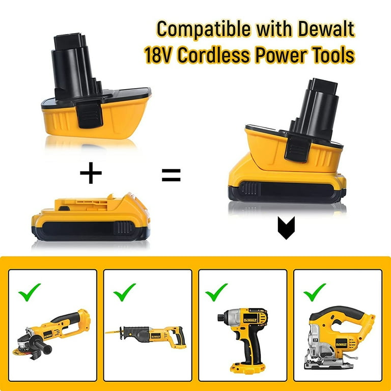 DCA1820 20V MAX To 18V Adapter Converters For Dewalt 20 Volt