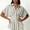 Black women collared blouse a1, variant on SSZMDLB Women Collared Short Sleeve Button Down Pleated Peplum Top Casual Blouse Solid Basic Shirt Office Outfits Summer Work Tops, Red S