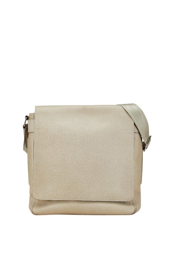 Pre-Owned Louis Vuitton Taiga Milo Shoulder Bag M32633 Polaire Beige Leather Women's LOUIS...
