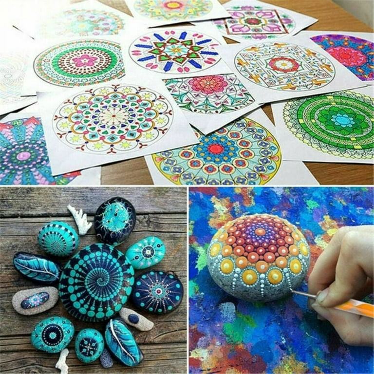 CraftDat Dotting Tools|10PCS Mandala Dotting Tools, Drawing & Art  Supplies|Multiuse Mandala for Creative Nail Art, Rock Painting |Best for  DIY Arts