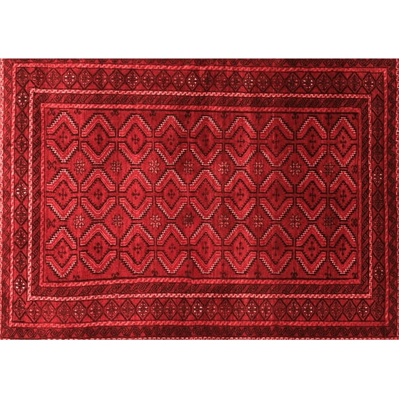 Ahgly Company Indoor Rectangle Southwestern Red Country Area Rugs, 3' x 5'