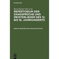 Register Zum Katalog Der Texte (Hardcover)
