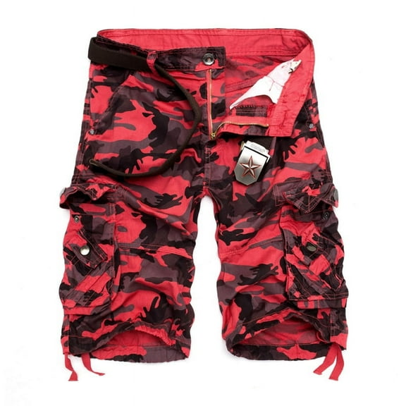 Camouflage Loose Cargo Shorts Men Summer Military Camo Short Pants Homme Cargo Shorts