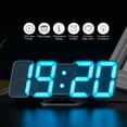 thumbnail image 5 of Reloj despertador LED RGB digital con control remoto inalámbrico 3D Pantalla de hora / tem Abanopi Temporizador, 5 of 5