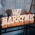 thumbnail image 5 of MUMUXI Letras iluminadas para marquesina | Grandes números iluminados | Funciona con pilas y brilla con cada letra del alfabeto | para bodas, fiestas de cumpleaños, celebraciones, Navidad o decoración, 5 of 5