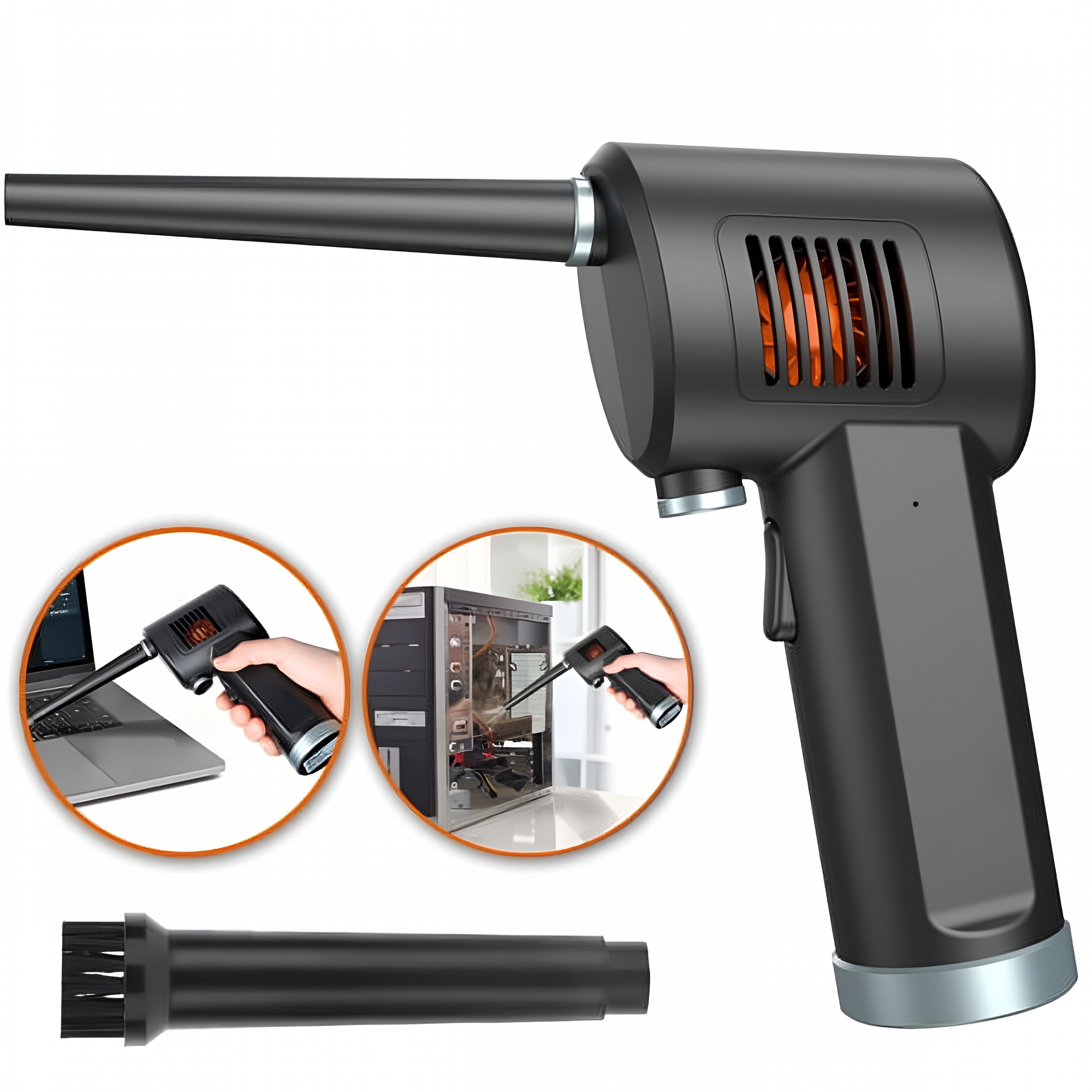 CURYMAY 2026 New Portable Compressed Air Duster-33,000Rpm Dust Cleaner Blower,6000Mah Rechargeable for Home,Car,Computer Keyboard