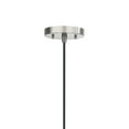thumbnail image 6 of Aspen Creative 61132-11, One-Light Hanging Mini Pendant Ceiling Light, Transitional Design in Nickel Finish, 7 3/4" Wide, 6 of 6