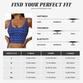 thumbnail image 6 of Lsque Blue Lantern Shapes Printed Women'S Sports Bra, Compression, Moisture Wicking, High-Impact Sports Bra For Women,Supportive sports bra-, 6 of 9