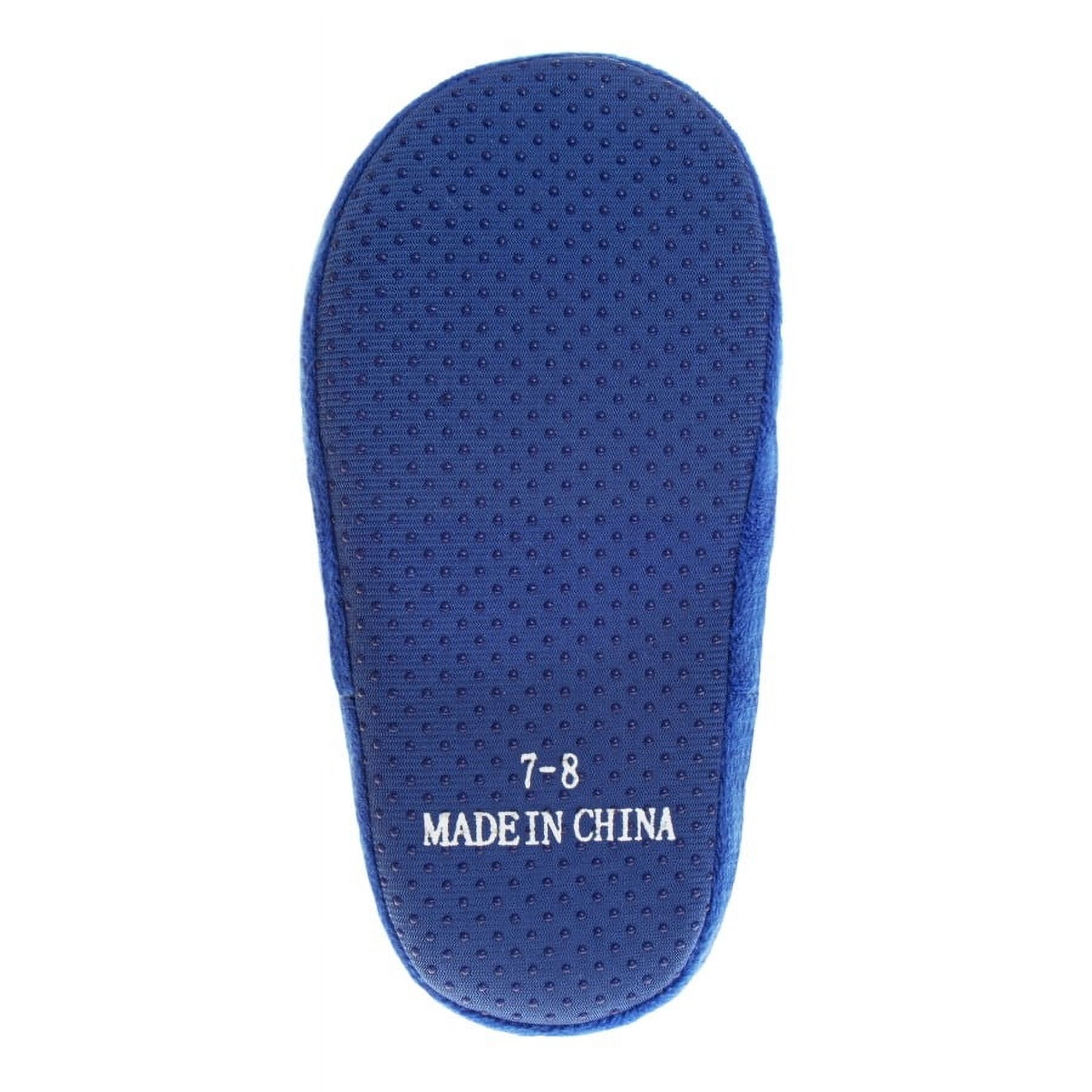 Minions Dual Sizes Kids Slippers. (Toddler  Little Kids), Blue Yellow, 11 12