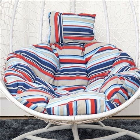 Cojines de silla de hamaca de Papasan gruesos, cojín de almohadilla suave con reposacabezas para el hogar, jardín, interior, exterior, silla colgante, asiento de columpio Fivean unisex