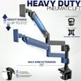 thumbnail image 4 of VIVO Single Monitor Desk Mount w/ Pneumatic Spring, Fits Ultrawides up to 49", 4 of 8