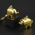 thumbnail image 4 of Llavero con elefante Llavero con elefante dorado Pequeño regalo Decoración para llaves, 4 of 6