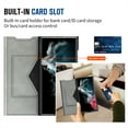 thumbnail image 5 of ELEHOLD Flip Folio Leather Case for Samsung Galaxy S22 Plus with Card Holder Premium Leather Magnetic Suction Kickstand Function Support Wireless Charging Full Protection Case,gray, 5 of 7