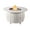 White, variant on Aluminum 44-in Round Propane Fire Table with Beads, Covers and Lid