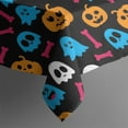 thumbnail image 5 of Happy Halloween Square Table Cloth Waterproof Spillproof Tablecolths Evil Pumpkin Ghost Table Cloths for Halloween Party Decoration (52x52 Inch), 5 of 6