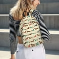 thumbnail image 7 of Balery Dachshund Dog Vintage Canvas Backpack for Men and Women - Large Capacity, Durable Travel Laptop Bag for School, Work, Hiking, and Outdoor Activities, 7 of 7