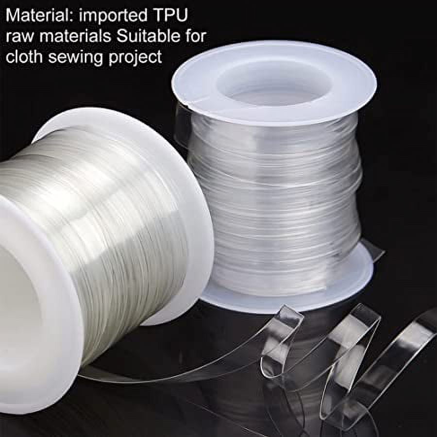 2mts, Strong Clear Silicon Elastic, Transparent Swimwear Elastic