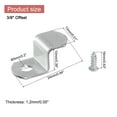 thumbnail image 2 of Uxcell 20Pcs 3/8" Clips de lienzo con offset para enmarcar imágenes y espejos con 1 agujero Plata, 2 of 5