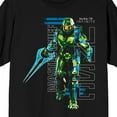 thumbnail image 2 of Halo Infinite Master Chief UNSC Logo Crew Neck Short Sleeve Men's Black T-shirt 
-Large, 2 of 4