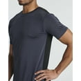 thumbnail image 5 of Real Essentials 5 Pack: Men’s Short Sleeve Dry Fit Active Crew Neck T Shirt - Athletic Running Gym Workout Tee Tops, 5 of 5