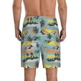 thumbnail image 3 of Kdxio Hawaiian Style Print Mens Sleep Shorts Bottoms Soft Comfy Pajama Wear Pants with Drawstring Pockets, 3 of 7