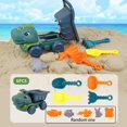 thumbnail image 4 of Camión de ingeniería de dinosaurios para , juguete de playa de arena, actividad de playa al aire libre, vehículo de juego, favores para con 1 de arena Baoblaze Camión de dinosaurios, 4 of 8