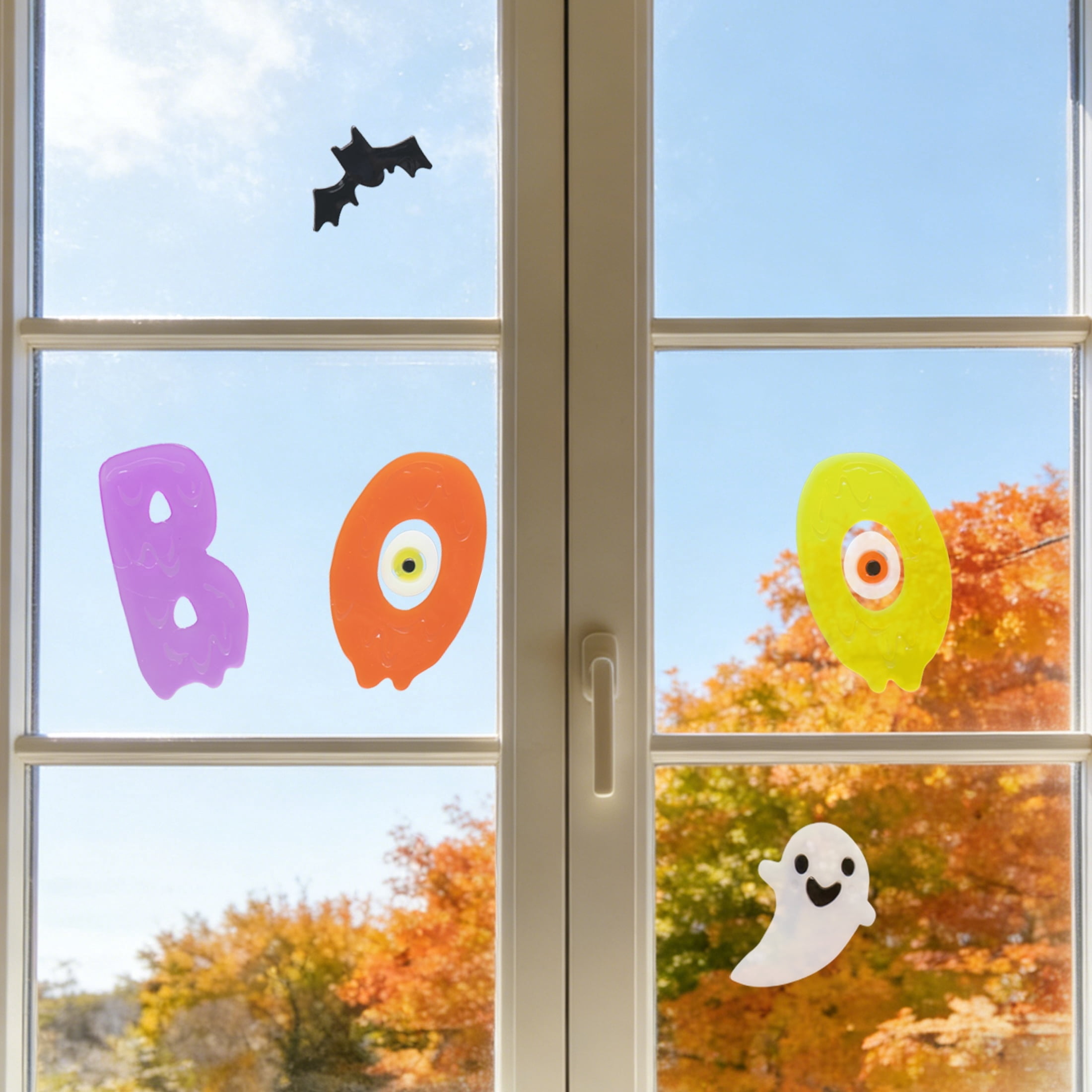 Boo Gel Clings, Multicolor, 5.5" x 12.1", Halloween by Way To Celebrate