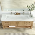 thumbnail image 5 of Vera 72" Single Bath Vanity in Washed Ash Grey with White Integrated Stone Sink, 5 of 17