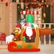Costway 6Ft Long Gonflable Santa Claus Avion de Vol Faire Sauter la Décoration de Noël – image 3 sur 10