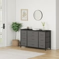 thumbnail image 4 of Hetoy Wide Dresser with 10 Large Drawers - Gray 55'' TV Stand with Built-in Power Outlet, Sturdy Metal Frame, Perfect for Bedroom & Living Room Organization, 4 of 8