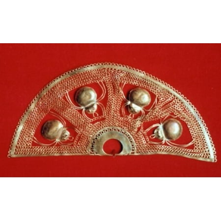 Pre Columbian Peru - Moche Nose Ornament Peru Pre-Columbian Canvas Art - (18 x 24)