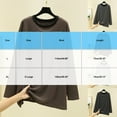 thumbnail image 3 of Akafmk Womens Long Sleeve Maternity Tops,Womens Maternity Striped Long Sleeve Crew Neck Fleece Lined Fall Winter Warm Pregnancy Pregnant Tops, 3 of 4