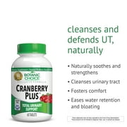Botanic Choice Cranberry Plus, Urinary Tract Health Wellness, Herbal Dietary Supplement, 60 Tablets