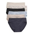 thumbnail image 2 of Hanes Womens Comfort Flex Fit Microfiber Stretch Bikini 6-Pack, M, Assorted, M,, 2 of 15