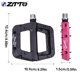thumbnail image 4 of Ztto 1 par de nylon fibra bicicleta pedal antideslizante color sólido ciclo de montaña piezas de bicicleta pedales componente adjunto negro Yuarrent OD002857-01, 4 of 7