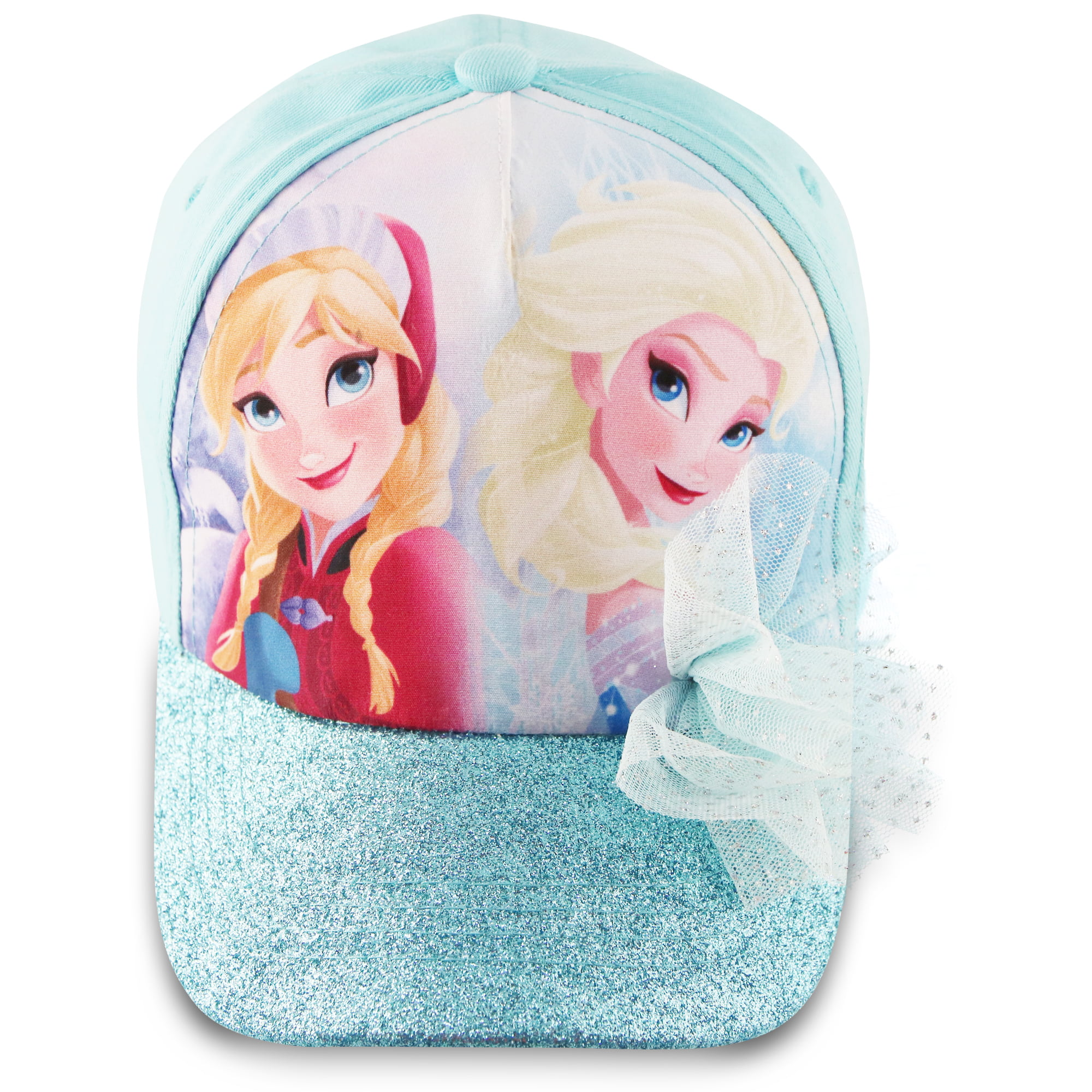 Frozen2 Disney Girls Frozen Elsa & Anna Cotton 3D Pop Baseball Cap ToddlerLittle Girls 3-7 Age Blue,Small