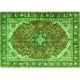 thumbnail image 1 of Ahgly Company Indoor Rectangle Medallion Green Traditional Area Rugs, 7' x 9', 1 of 1