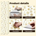 thumbnail image 4 of Peel and Stick Wallpaper Contact Paper Golden snowflake simple Abstract decoration Symbol Self Adhesive and Removable 24in x 118in, 4 of 8