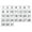 Black ,white, variant on DCM Solutions Black Inverted 0.5" x 0.5" Calendar Date Magnets
