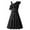 Black, variant on Arshiner Girls Dress One Shoulder Formal Ruffle Trim Birthday Party Dresses with Belted Pockets