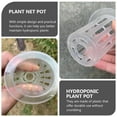 thumbnail image 3 of Miangastore 50pcs Hydroponic Plant Pot Hydroponic Plastic Basket Plant Growing Net Pot, 3 of 8
